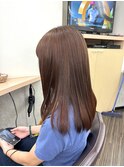オレンジベージュ/ブリーチなし/ハイトーン/イメチェン/美髪