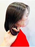 ワンカールパーマボブ