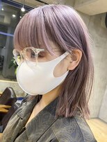 ムク 横浜店(muku)&nbsp;ミルクティーベージュダブルカラーケアブリーチインナーカラー