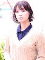 ビュートリアム 福岡(BEAUTRIUM) 自然乾燥で決まるクセ毛風ボブヘアー