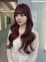 ボタン ハカタ(VOTAN hakata)&nbsp;市野瀬裕奈/博多韓国ヘア/ピンクブラウン/レイヤーカット/暗め