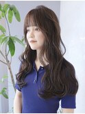 【kumu】韓国風/レイヤーカット/透明感/ロング/艶感/グレージュ