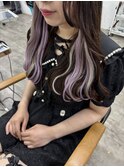 エクステシールエクステ/ラベンダーカラー/シルバーエクステ池袋