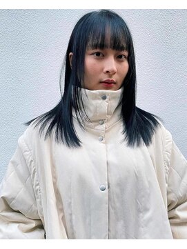 エアー 青山(AIR) レイヤーカット/ブルーブラック