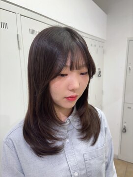 アッシュ 下北沢店(Ash) 伸ばし途中のイメチェンにザクザクあごしたレイヤーカット