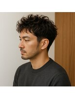 スープレックス ヘアーデザイン(SOUPREX HAIR DESIGN)&nbsp;大人メンズツーブロック立体パーマ　20代 30代 40代 50代 60代