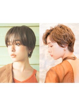 《質感に拘ったくびれショート》簡単5分セット♪［茅ヶ崎/ハイライト/髪質改善/ヘッドスパ/白髪ぼかし］