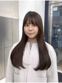 まとまるロングヘア/顔周りカット/髪質改善