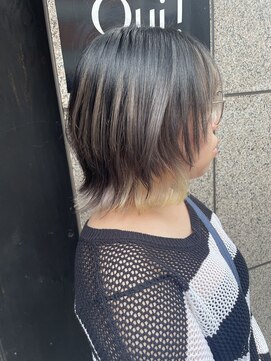 【HIROMU】ウルフカット/ウルフボブ/インナーカラー/ホワイト