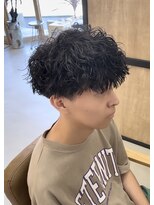 メンズギフト(men's GIFT)&nbsp;ツイストスパイラルパーママッシュツーブロック刈り上げ