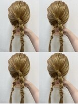 リント(rint)&nbsp;丸三つ編みローポニーアレンジ