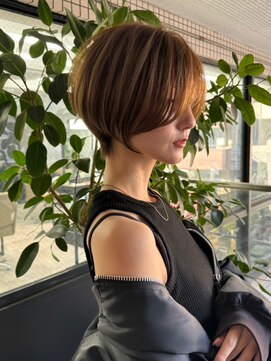 ネイロ 北千住(NeiRo) ショートボブレイヤーボブフェイスレイヤー透明感カラー北千住