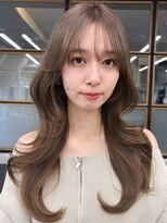 ソア 渋谷(soar) シースルー韓国◎ミルクティーベージュ透明感レイヤー