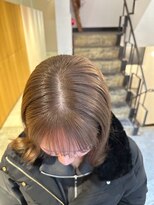 ヌー 栄(nuu)&nbsp;【SHIHO】ブリーチなしダブルカラー　ヘーゼルベージュ