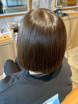 クラン バイ ナチュラル(clan by Natural) 大人ガーリー/ストレートボブ/ワンレングスボブ/ダークブラウン