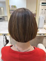 アッシュ 仙川店(Ash) 40代50代60代ひし形小顔ボブ絶壁解消白髪ぼかしハイライト