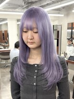 ニコトウキョウ 新宿(nico TOKYO)&nbsp;パープルダブルカラーミルクティーピンクホワイトハイトーン韓国