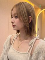 サンド ミュウ 横浜店(sand mieu)&nbsp;くびれボブ/レイヤーボブ/顔周り/韓国顔周りカット/ミディアム