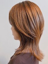 トップヘアー ガーデンヴィラ 安城(Garden Villa) 安城大人くびれウルフレイヤーアプリコットベージュ30代40代50代