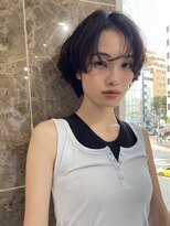ハニーシブヤ(HONEY shibuya)&nbsp;ボブパーマ/ショートボブ/ヘーゼルグレージュ/シアーバング2