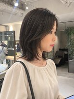 フィルムス 銀座(FILMS)&nbsp;ダークパープル/レイヤーボブ/顔周りレイヤー/くびれレイヤー