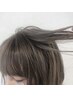 【ハーフのような柔髪へ】ソフトケアブリーチ+カラー+カット¥16500