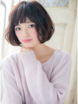 ブルー(BLUE)&nbsp;*CUORE水戸*…カッコかわいい☆くせ毛風小顔抜け感ヘアb