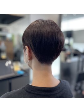 アッシュヘアー 西野店(ASH HAIR) 刈り上げショート×レッドアッシュ