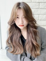 アイティーバイアルバム 藤沢店(IT by ALBUM) くびれロング_ミニウルフテラコッタくすみブルー_8868