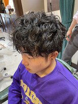 バーバー アカダマ&nbsp;メンズパーマ風スタイル