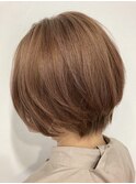 似合わせカット アースカラー くびれヘア デザインカラー