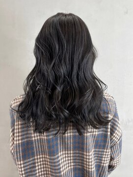 アイティーバイアルバム 松戸店(IT by ALBUM) グレーブラック_外ハネボブセクションカラー_ba367741