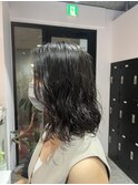 【モモカ】コテ巻き風パーマ