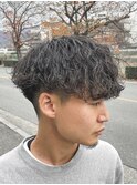 【大人男性へ】前下がりマッシュ×波巻きパーマ！京都
