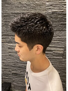 プレミアムバーバー 原宿店(PREMIUM BARBER produce by HIRO GINZA) ショート×アップバング×ビジネス