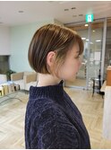 20代30代40代大人可愛いあごラインミニボブ