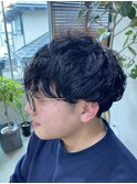 【マッシュパーマ】
