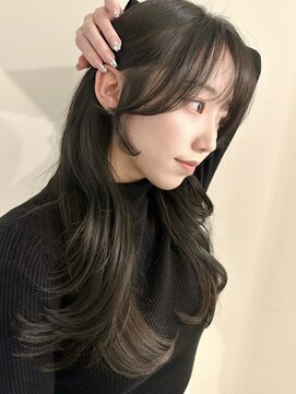 アンカーバイナチュラル(anchor by natural) 韓国風/レイヤー/小顔/前髪カット/髪質改善/グレージュ/透明感
