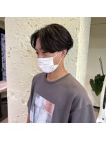 ジーナ 博多筑紫口(Zina)&nbsp;センターパート×ニュアンスパーマ！【福田 れん】