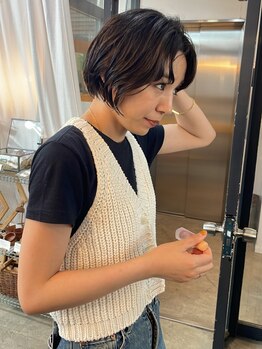 カノア(kanah)の写真/大人ショートと小顔ボブならお任せ*乾かすだけでまとまる,朝のスタイリングも楽々♪【元町/三宮】