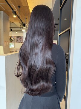 ライリー(riley) ダークバイオレットカラー【透明感カラー／岡崎】