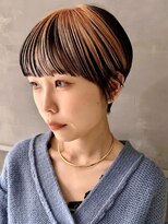 ボコカ(bococa)&nbsp;ショート　アンブレラカラー　オレンジベージュ