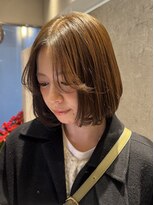 クーラ(Cura) 【Cura山口】韓国風センターパートボブ。