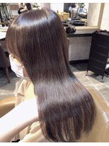 似合わせカット髪質改善縮毛矯正メルティカラーフェミニンロング