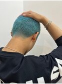 ボウズ×シアンカラー