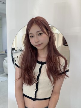 エンリッチヘア(enrich hair) ブリーチ2回ピンクベージュ