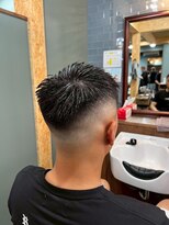 スタンドバーバー 柏(STAND BARBER)&nbsp;サーフカール/スパイキーショート/ブルーブラック/柏