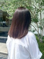 リリー(Rilie)&nbsp;セミロング/ダークブラウン/透明感/艶髪/ツヤ感