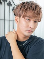 モッズヘア メン 南越谷南口店(mod's hair men)&nbsp;ワイルドハイトーンカラー波巻きパーマフェザーマッシュH南越谷