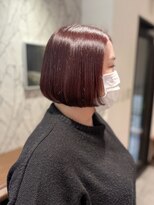 エヌドットサロン ギンザ(N.SALON GINZA)&nbsp;ボルドー/ミニボブ/ストレートボブ/まとまるナチュラルボブ